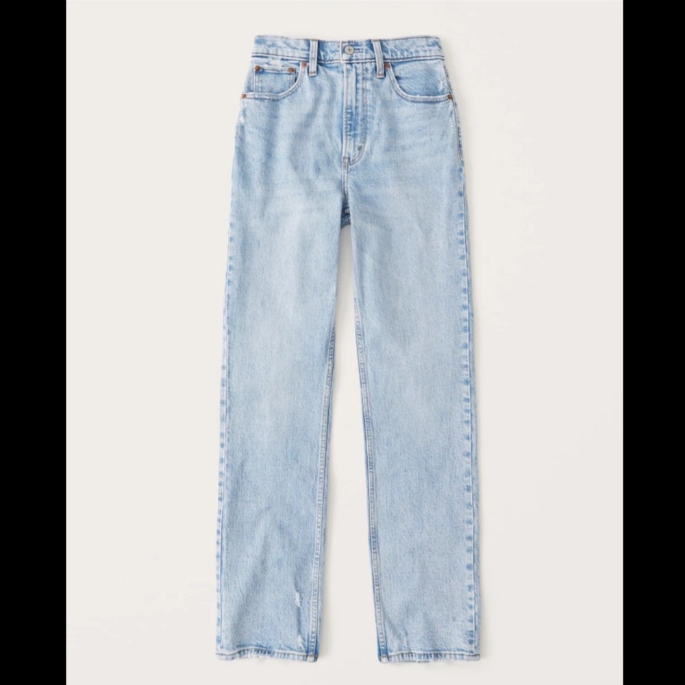 Abercrombie 90s Ultra High Rise Straight Jeans